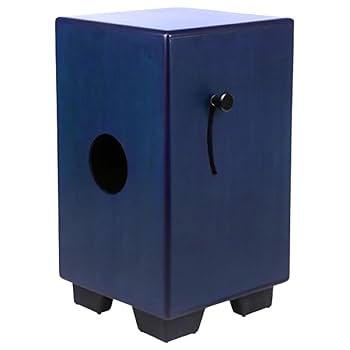 HMカホン Clapbox Adjustable Snare Cajon CB40- Blue, Birch Wood (H:50